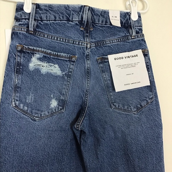 Good American Good Vintage Frayed Hem Jeans - Picture 10 of 10